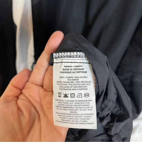 Nike Black White Color Block Windbreaker Mesh Jacket Large - Picture 11 of 16